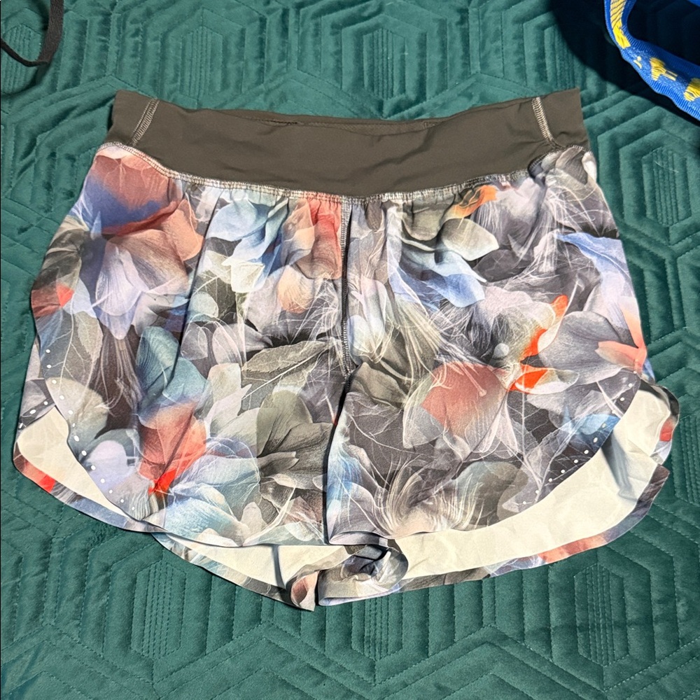 lululemon athletica Multicolor Floral Athletic Shorts